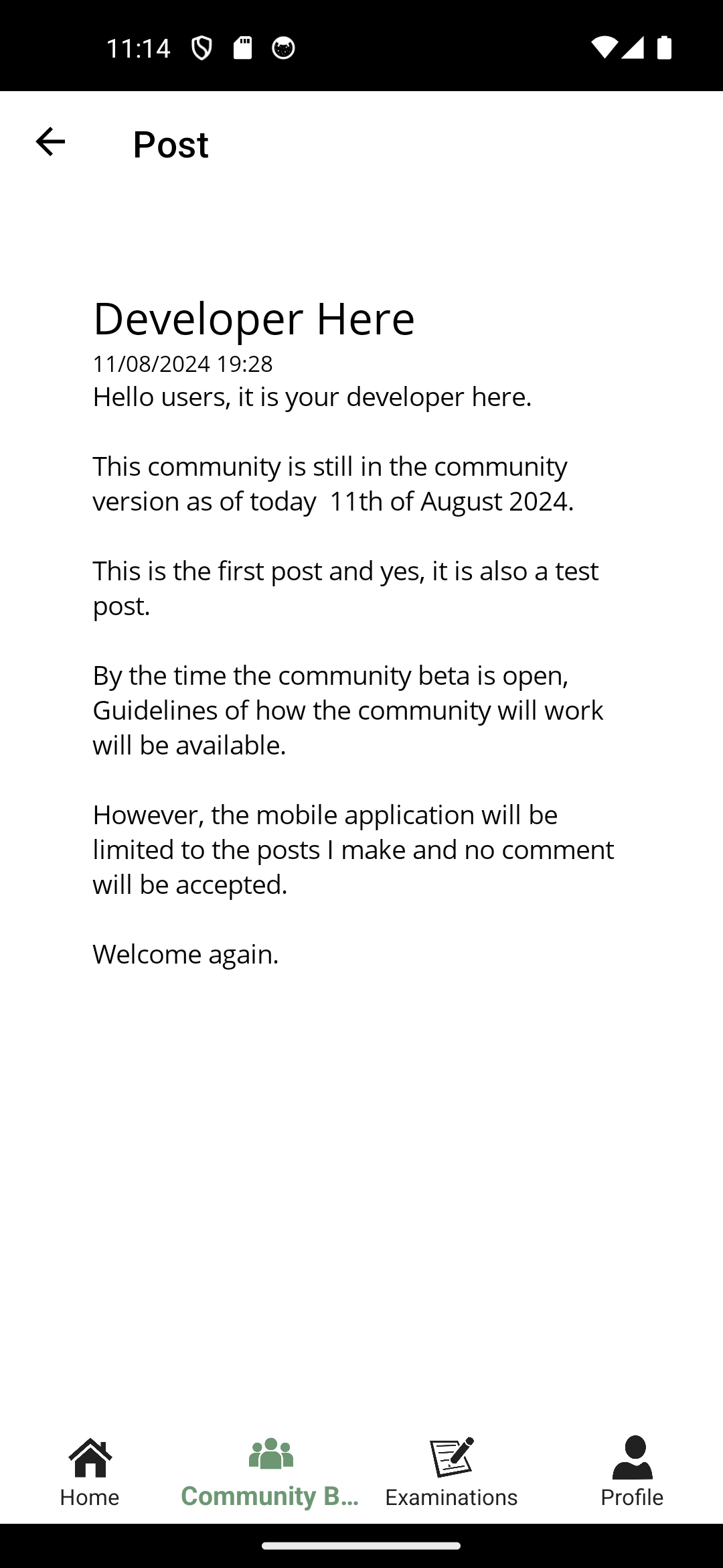 Ains Mobile Community page